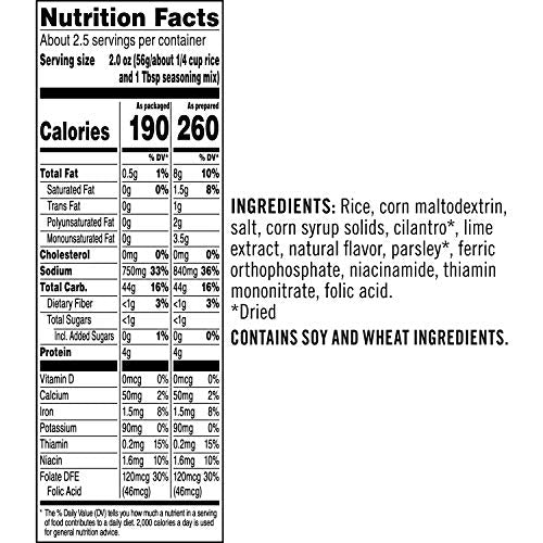 Rice-A-Roni Cilantro Lime, 5.6oz,12 Count