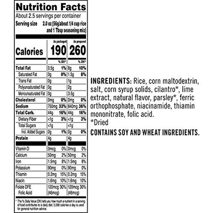 Rice-A-Roni Cilantro Lime, 5.6oz,12 Count