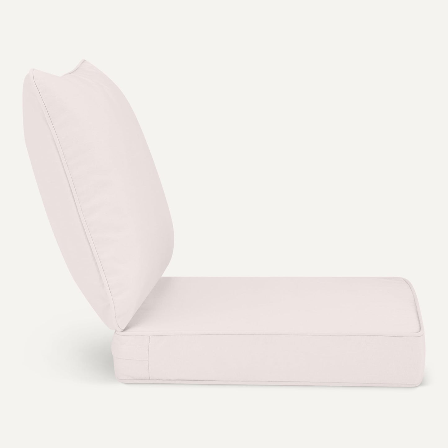Amazon Basics Patio Chair Cushion with Back, 19x19x3 inch, Beige, 1-Pack