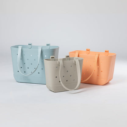 Simple Modern Large Beach Bag | Waterproof Getaway Rubber Tote with Zipper Pocket for Travel, Pool, Boat, Groceries, Sports | 80s Mix