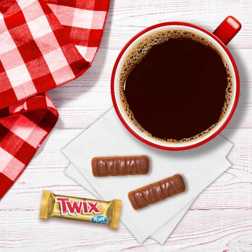 TWIX Fun Size Caramel Cookie Milk Chocolate Bars Individually Wrapped Easter Basket Egg Stuffers Easter Candy, 10.83 Oz Bag