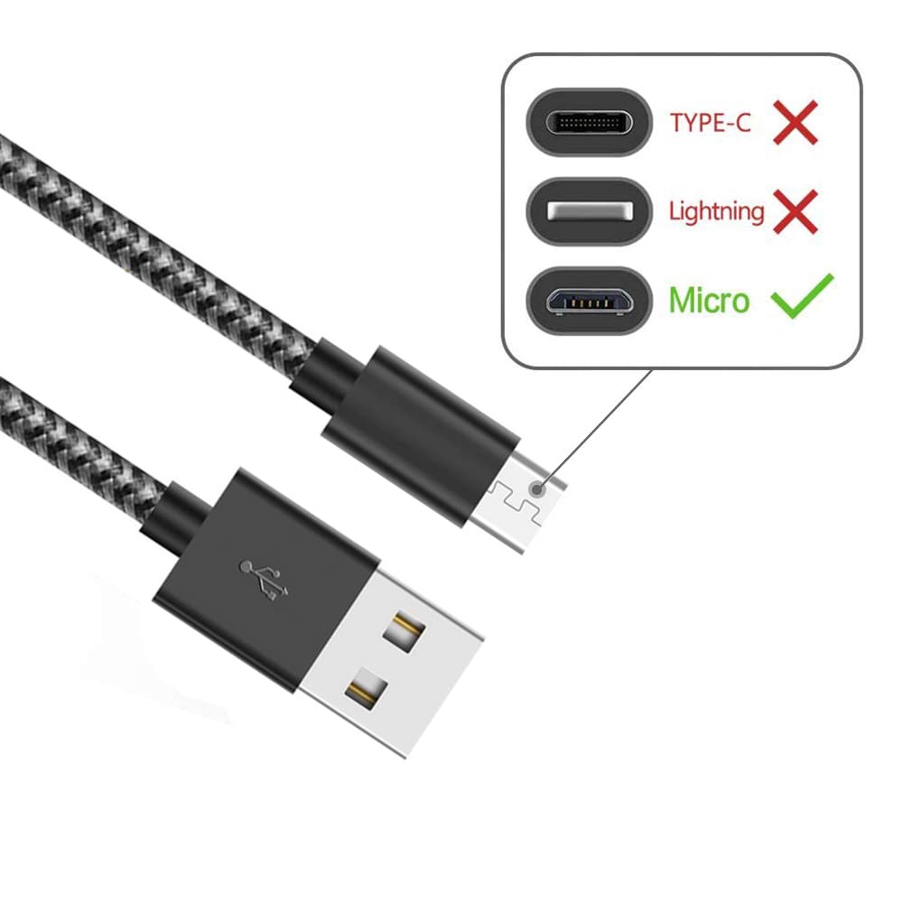 Gopala Micro USB Cable Android Charger [6-Pack 5ft] Nylon Braided Fast Sync&Charging Cord for Android, Samsung, Nexus, LG, HTC, Nokia, Sony, and More