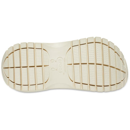 Crocs Mega Crush Clog - Unisex Clogs - Thermoplastic Upper - Adjustable Ankle-Sling - Flexible - Rubber Tread Bone Men's 4, Women's 6 Medium