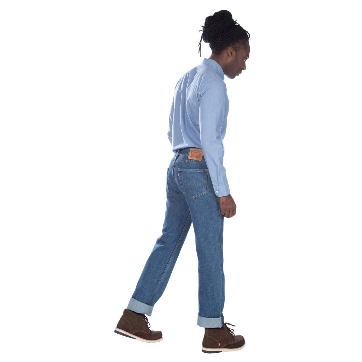 Levi's Men's 505 Regular Fit Jeans (Also Available in Big & Tall), Medium Stonewash, 32W x 32L