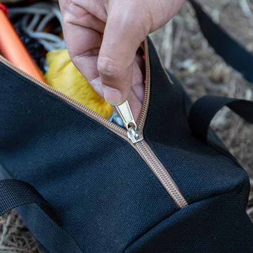 Tool Storage Bag for Camping, BBQ & EDC, Multi-Purpose Gear Organizer Pouch with Zipper, for Tent Stakes, Grill Tools, Car Accessories