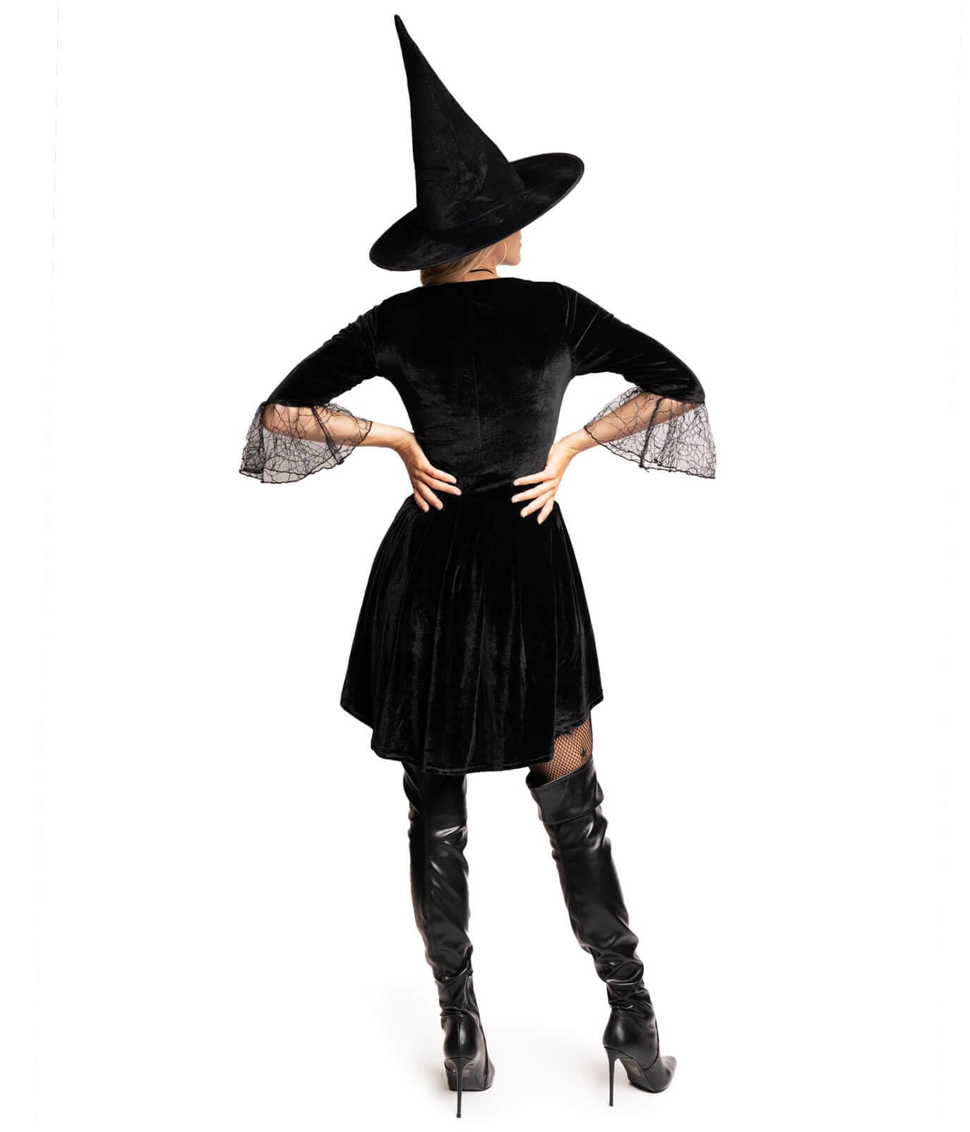 Tipsy Elves Halloween Costume Bodysuits for Women Classic Styles and Characters Sleek Form Fitting Costumes for Halloween (Wicked Black Witch Costume, Small)