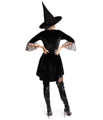 Tipsy Elves Halloween Costume Bodysuits for Women Classic Styles and Characters Sleek Form Fitting Costumes for Halloween (Wicked Black Witch Costume, Small)