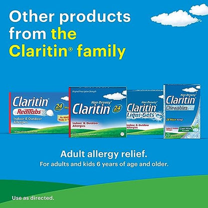 Claritin 24 Hour Allergy Relief - Grape Flavored - Non Drowsy Liquid Antihistamine for Kids, Dye, Alcohol, and Sugar Free Medicine For Children 2 Aged Years and Older