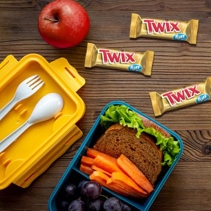 TWIX Fun Size Caramel Cookie Milk Chocolate Bars Individually Wrapped Easter Basket Egg Stuffers Easter Candy, 10.83 Oz Bag