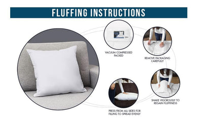 Utopia Bedding Throw Pillows Insert (Pack of 2, White) - 12 x 20 Inches Bed and Couch Pillows - Indoor Decorative Pillow