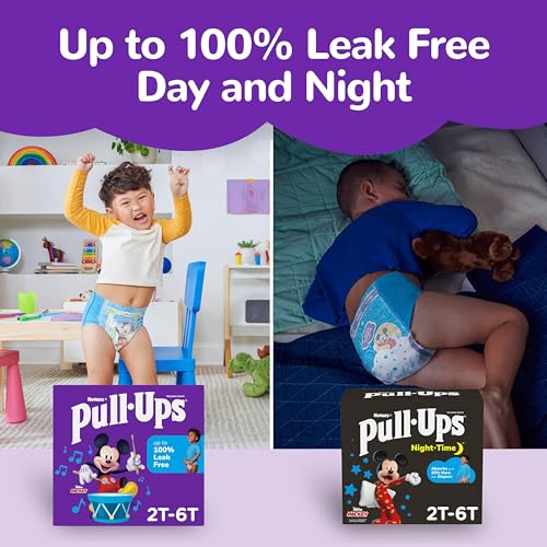 Pull-Ups Boys' Night-Time Potty Training Pants, Size 4T-5T Overnight Training Underwear (38-50 lbs), 52 Ct