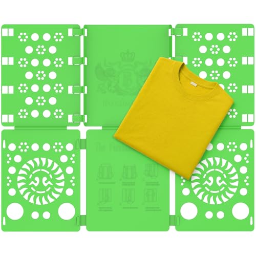 BoxLegend V3 Shirt Folder Board Tshirt Clothes Folder Folding Board Durable Laundry Sorter Helper Liner, Green