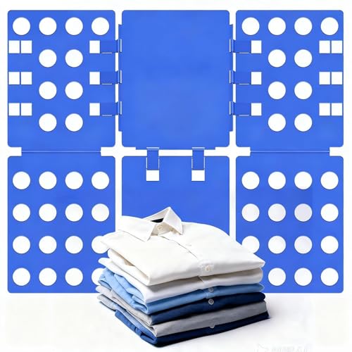 Geniusidea V1 Shirt Folding Board t Shirts Clothes Folder Durable Plastic Laundry folders Folding Boards for Adults and Kids Fast and Fun