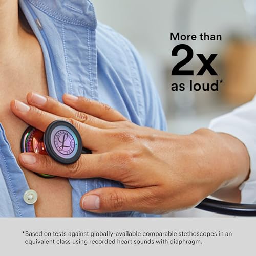3M Littmann Cardiology IV Diagnostic Stethoscope, 6200, More Than 2X as Loud, Weighs Less