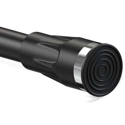 Black Shower Curtain Rod 48 to 84 Inch Adjustable Heavy Duty Stainless Steel Spring Tension Curtain Rods for Bathroom Windows Closet Rod No Drill