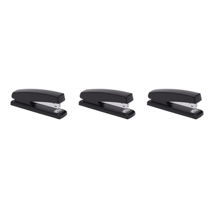 Amazon Basics Stapler Value Pack Including Staples and Staple Remover, 3-Pack, Black