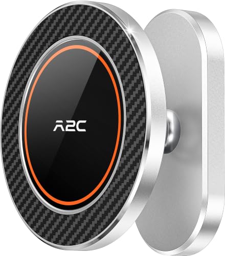 A2C Silver Alloy Magnetic Golf Cart Phone Holder Mount, Golf Accessories
