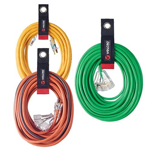 What's in the box: VELCRO Brand Easy Hang Extension Cord Holder Organizer Variety Pack, 3-pack (10", 14" and 18")