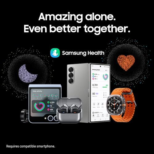 Samsung Galaxy Watch Ultra Bespoke Edition 47mm LTE AI Smartwatch Energy Score, Wellness Tips, Heart Rate, Sleep Monitor, Fitness Tracker, 2024, Titanium Silver [US Version, 1Yr Manufacturer Warranty]