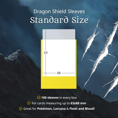 Dragon Shield | Standard Size Card Matte Sleeves | 100 CT - Smooth & Tough Premium TCG Sleeves | Compatible with Pokemon, Flesh & Blood, One Piece & Magic The Gathering | Blood Red - Matte