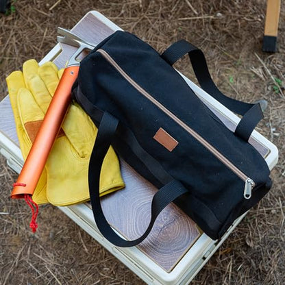 Tool Storage Bag for Camping, BBQ & EDC, Multi-Purpose Gear Organizer Pouch with Zipper, for Tent Stakes, Grill Tools, Car Accessories