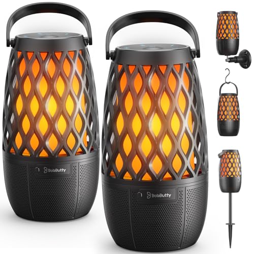 Outdoor Speakers Gifts for Men Bluetooth Speaker with Lights Multi-Sync up to 100 Speakers Auto-Pairing HD Stereo Sound Cool Stuff House Warming Gifts IPX5 Waterproof Lantern for Camp|Patio|Pool|Yard