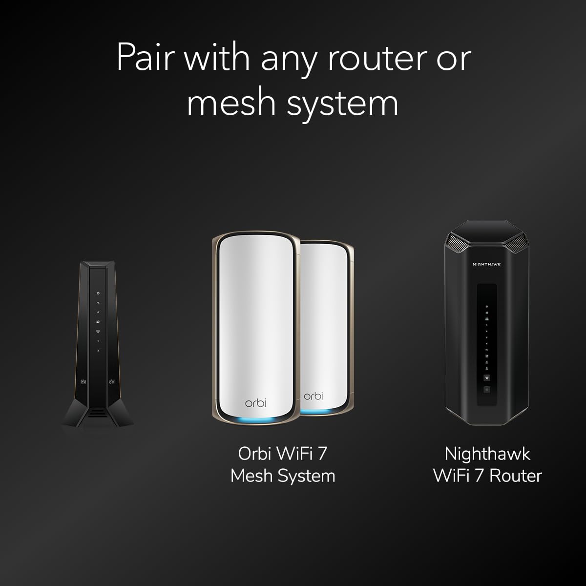 NETGEAR Nighthawk DOCSIS 3.1 Mid/high-Split Cable Modem (CM3000-1AZNAS) – Approved for Today’s Fastest Speeds - Works With all Cable Providers, Incl. Xfinity, Spectrum, Cox - Cable Plans up to 2.5Gbps