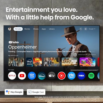 Hisense 75" Class U8 Series Mini-LED ULED 4K UHD Google Smart TV (75U8QG, 2025 Model) - QLED, Native 165Hz, Game Mode Ultra VRR 288, Dolby Vision IQ · Atmos, Full Array Local Dimming, 4.1.2 Ch