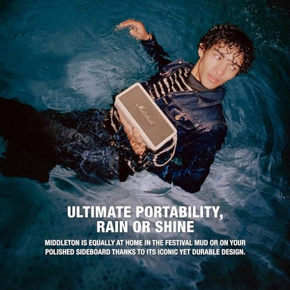 Marshall Middleton Portable Bluetooth Speaker - Cream