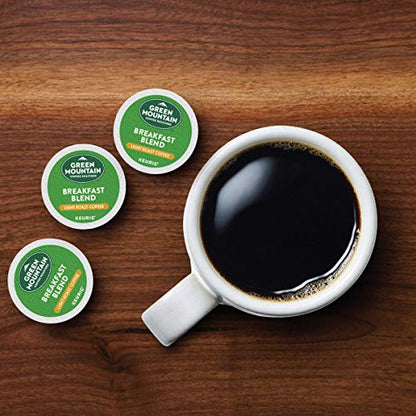 Green Mountain Coffee Roasters Breakfast Blend Single-Serve Keurig K-Cup Pods, Light Roast Coffee, 72 Count