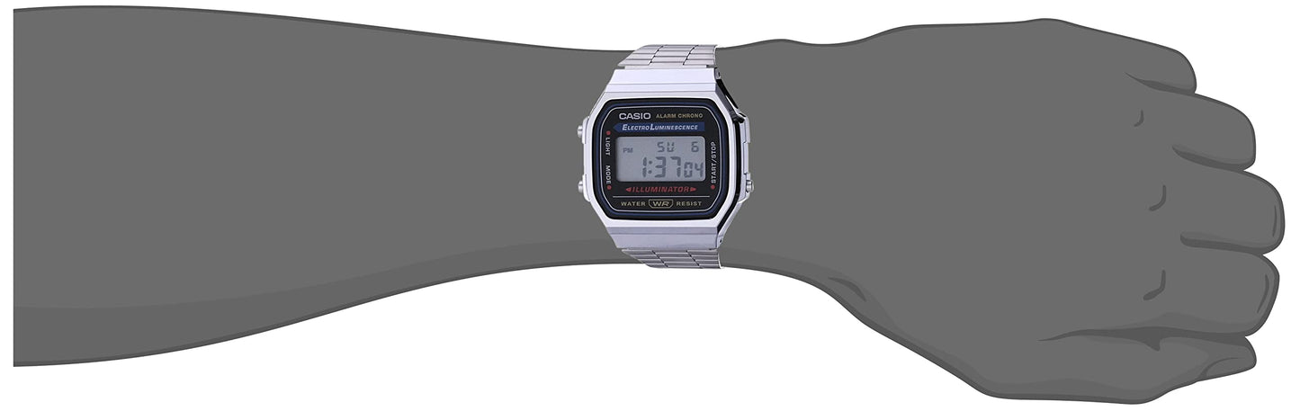 Casio Men's Vintage A168WA-1 Electro Luminescence Watch
