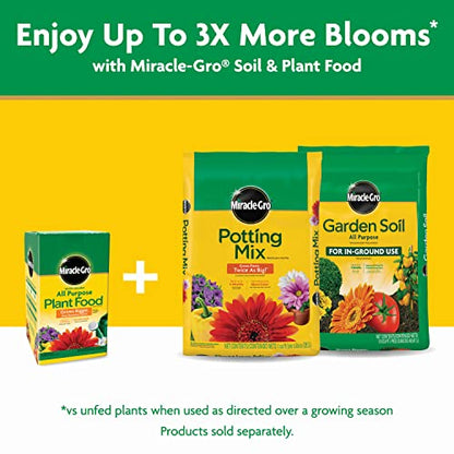 Miracle-Gro Water Soluble All Purpose Plant Food, Fertilizer for Indoor or Outdoor Flowers, Vegetables or Trees, 3 lbs.