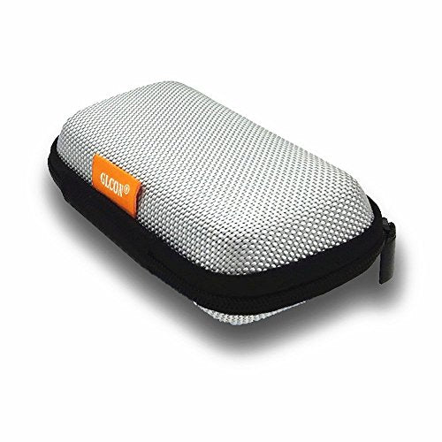 Silver Small EVA Electronic Carrying Case, Hard Shell Zipper Pouch