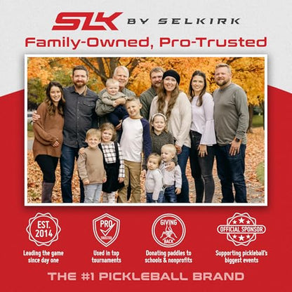 Selkirk Sport SLK Halo Control MAX Pickleball Paddle | Raw Carbon Fiber Pickleball Paddle with a Rev-Core Power Polymer Core | Designed for Ultimate Spin & Power | Black