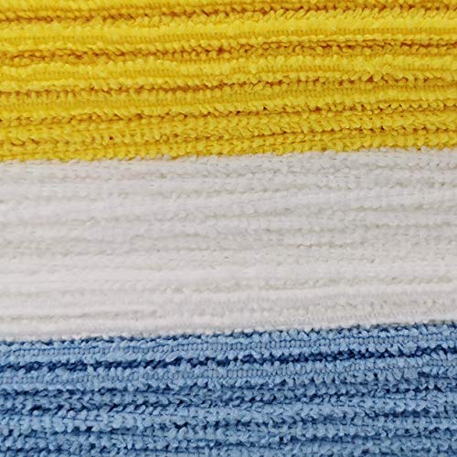 Amazon Basics Microfiber Cleaning Cloths, Lint Free, Absorbent, Streak Free, Non-Abrasive, Reusable and Washable, Pack of 24, Multicolor, 16" x 12"