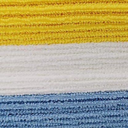 Amazon Basics Microfiber Cleaning Cloths, Lint Free, Absorbent, Streak Free, Non-Abrasive, Reusable and Washable, Pack of 24, Multicolor, 16" x 12"