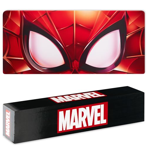 Marvel Spiderman Desk Mat Large Mouse Mat 31.2 x 13.9" Desk Protector Mat PC Laptop Keyboard Gaming & Office Supplies Non Slip - Spiderman Gifts for Men (Red Spiderman)