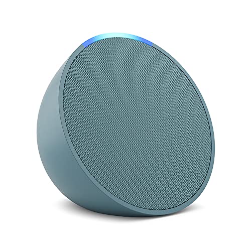 Amazon Echo Pop (newest model), Our smallest Alexa speaker, Fits in any room, Midnight Teal