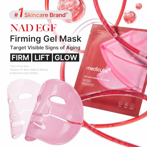 medicube Jelly Gel Mask with Firming NAD EGF | Overnight Face Mask - Korean Skincare, 28g x 4ea