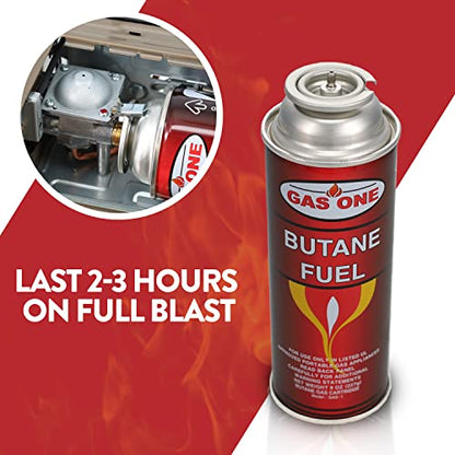 GasOne Butane Fuel Canister (12 Pack)