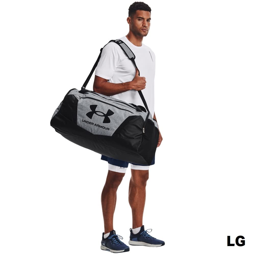 Under Armour Unisex-Adult Undeniable 5.0 Duffle , Pitch Gray Medium Heather (012)/Black , Medium