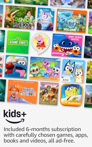 Amazon Fire HD 8 Kids tablet (newest model), ages 3-7. With bright 8" HD screen. Includes ad-free and exclusive content, parental controls and 13-hr battery, 32GB, Grape