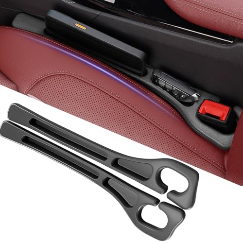 YLXGT Car Seat Gap Filler Organizer Universal for Car SUV Truck Accessories Seat Gap Plug Blocker with Storage Slot Black 2 Pack