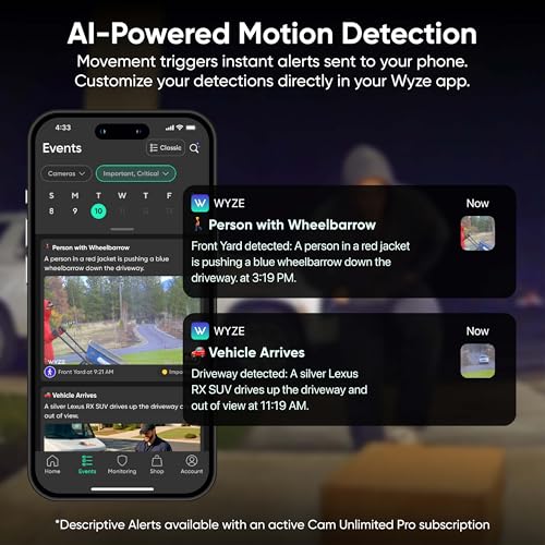 WYZE Window Camera 2-Pack, WiFi Indoor HD Security Cam, Color Night Vision