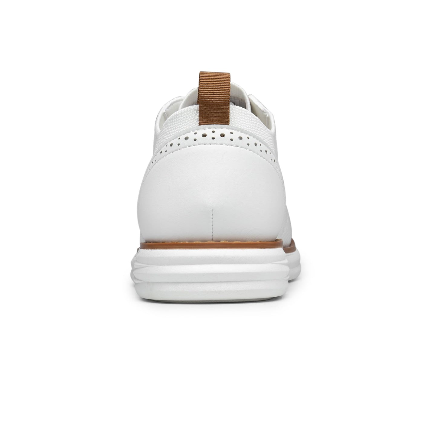 Bruno Marc Men's KnitFlex Craft Mesh Oxfords Sneakers Casual Dress Lace-Up Lightweight Walking Shoes,Size 10.5,White,SBOX2406M