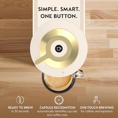 Nespresso Vertuo Next Coffee and Espresso Maker by De'Longhi, Creamy White and Gold