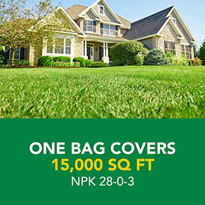 Scotts Turf Builder Weed & Feed3, Weed Killer Plus Lawn Fertilizer, Controls Dandelion and Clover, 15,000 sq. ft., 42.87 lbs.