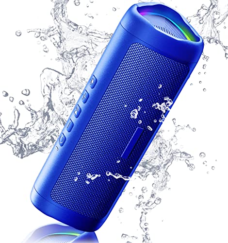 Bluetooth Speaker, 20W HD Sound, Portable Wireless, IPX5 Waterproof, Up to 24H Playtime, TWS Pairing, for Home/Party/Outdoor/Camping/Beach Essentials, Electronic Gadgets, Birthday Gift (Blue)