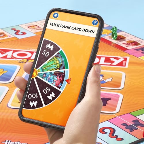 Monopoly App Banking Board Game | App-Enabled Game | Links to Smart Devices | Ages 8+ | 2 to 6 Players | 45 Mins. | Family Games for Kids