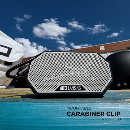 Altec Lansing x Miami Dolphins - Portable Bluetooth Speaker HYDRAMINI 2.0, IP67 Waterproof, 8W Output, 12h Playtime, USB-C Quick Charge, Voice Assistant Integration (Miami Dolphins)